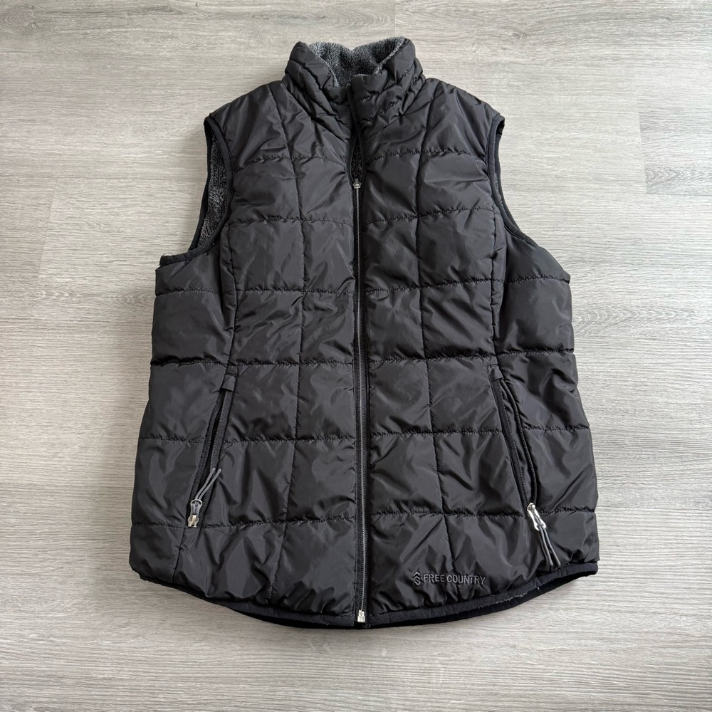 Free Country Women's Charcoal Puffer Vest